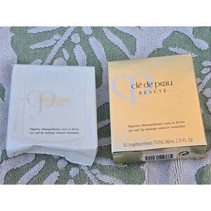 Cle De Peau eye and lip make up remover towelettes MU5